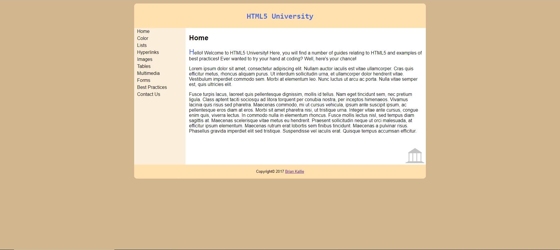 HTML5 University